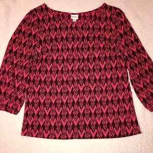 Merona neon 3/4 sleeve shirt